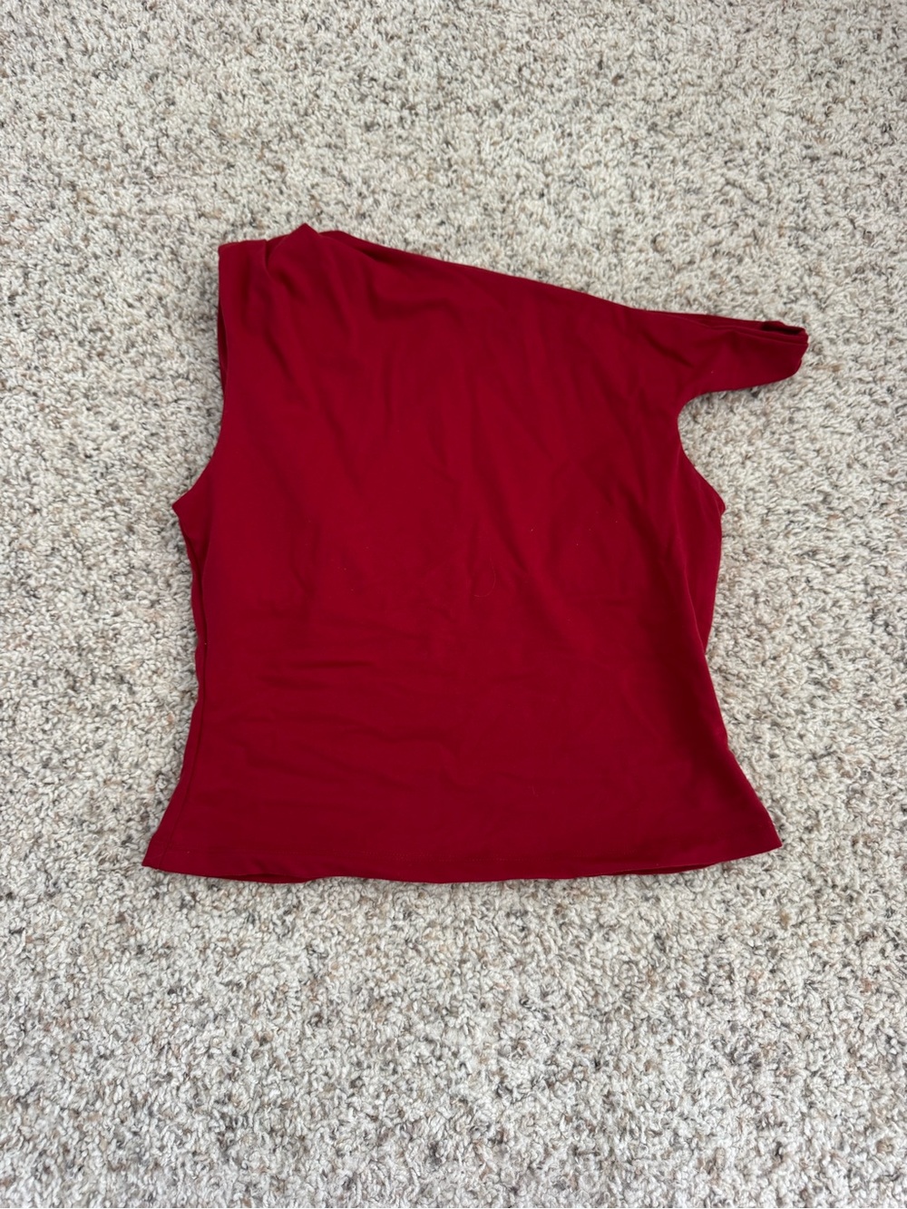 Princess Polly One-Shoulder Red Tank